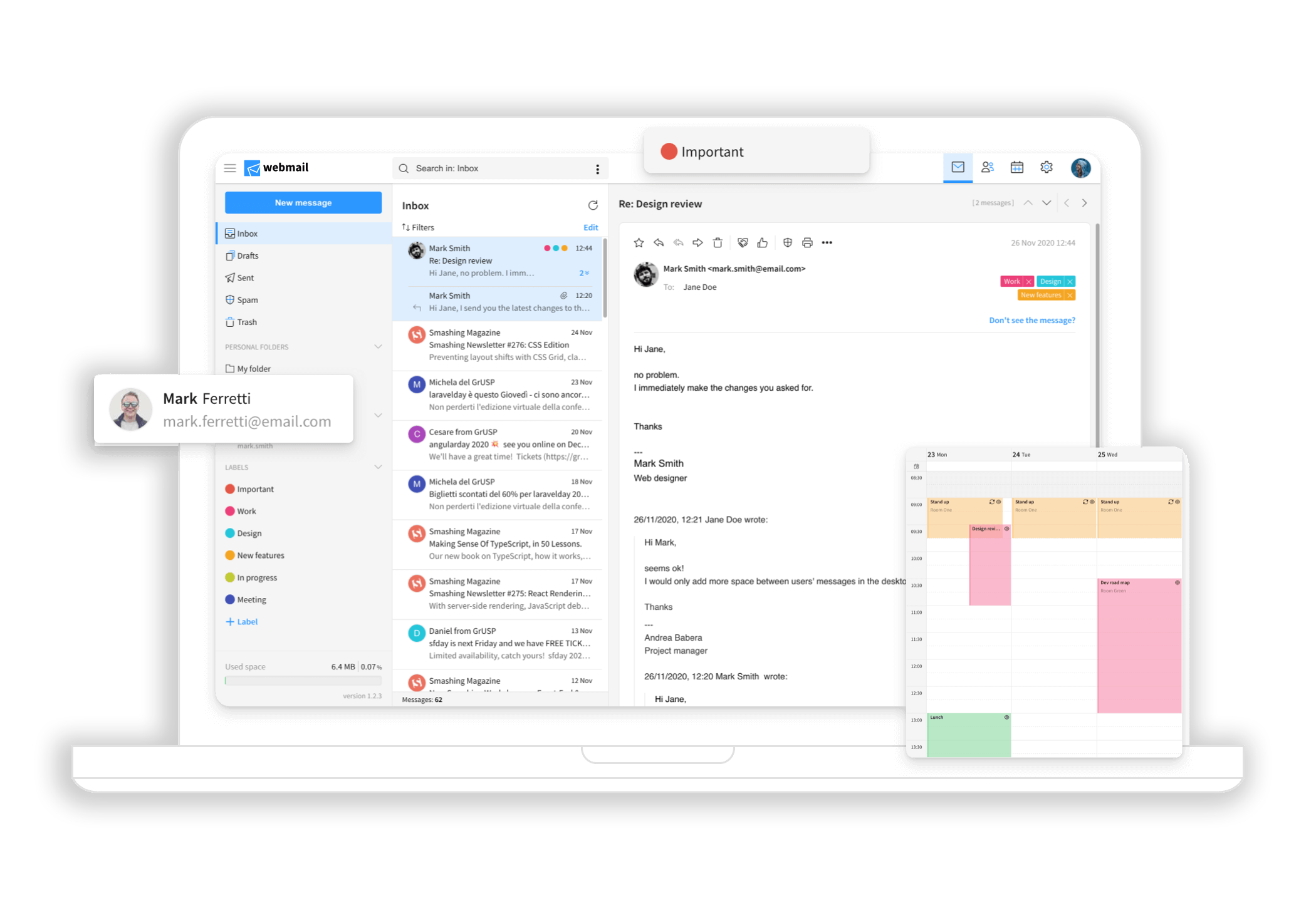 Webmail Dashboard